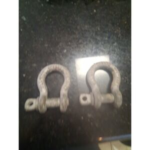 Pair Crosby 3/4" Anchor Shackles Screw Pin Heavy Duty Steel